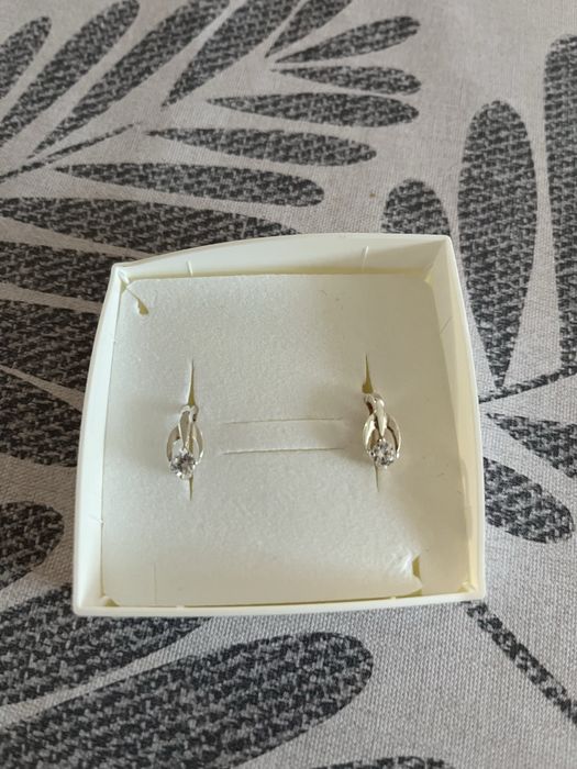 Сребърни обеци и гривна 925 нови за подарък с опаковка