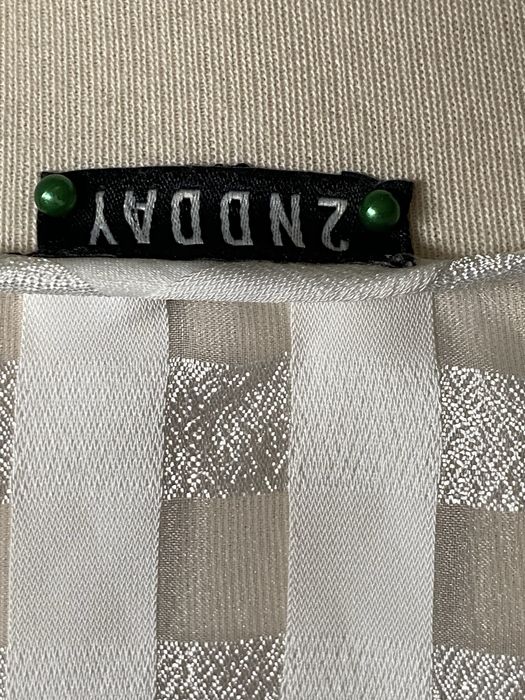 Бяла, прозрачна блуза с къс ръкав 2ND Day, L; Windsor XL