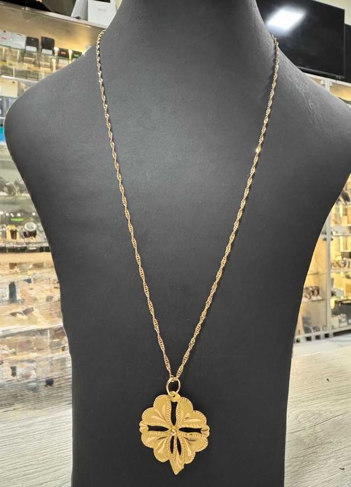 Златен синджир с детелина 14К (585) – 5,64 гр., 58 см