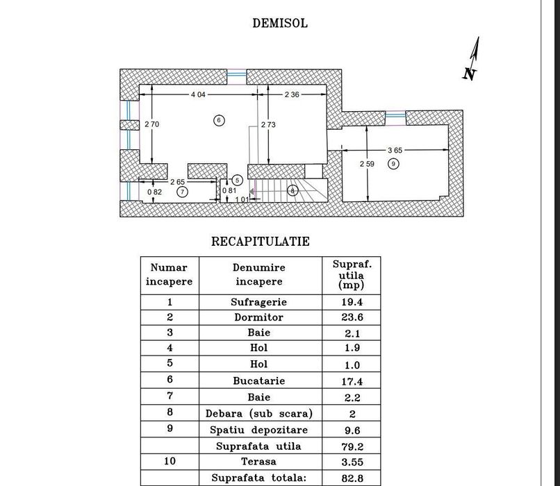 Apartament Baicului,  Pantelimon - centrala proprie