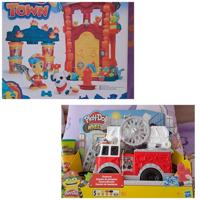Play Doh  Пожарна станция и Пожарен камион.Обща Цена 50