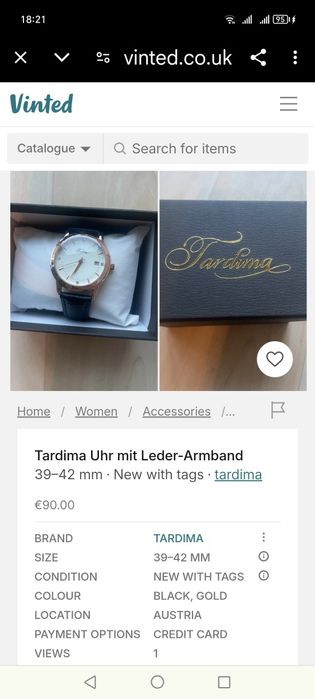 Оригинални  часовници TARDIMA на  Промоционална Цена.