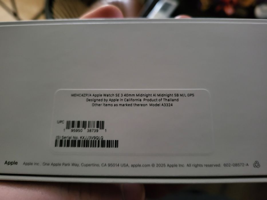 Apple Watch SE 3 40mm 2025