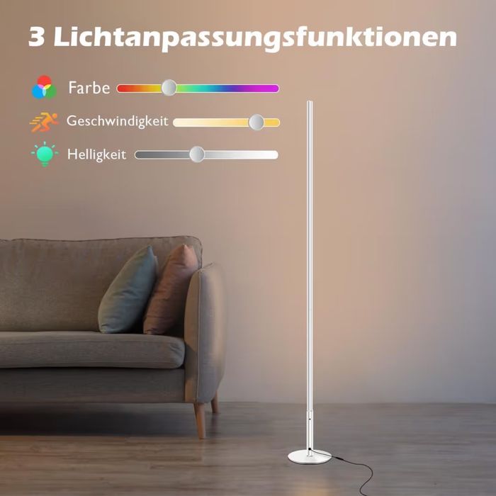 Lampa de colt Lumina Calda RGB din metal noua
