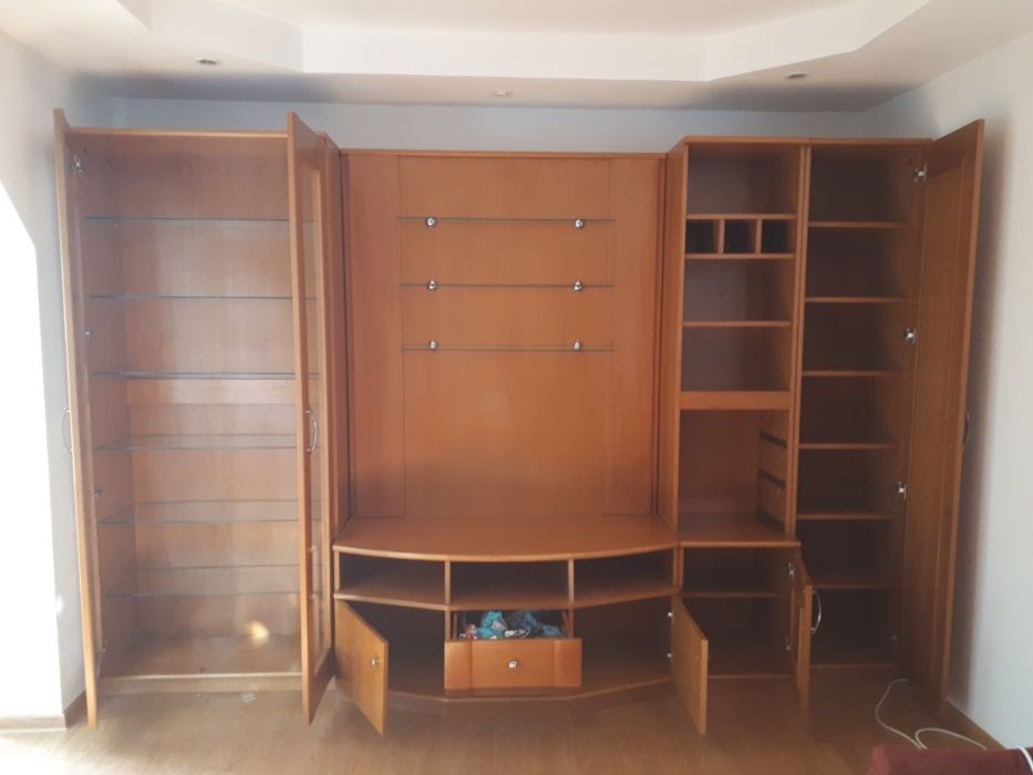 Mobila living / sufragerie lemn masiv