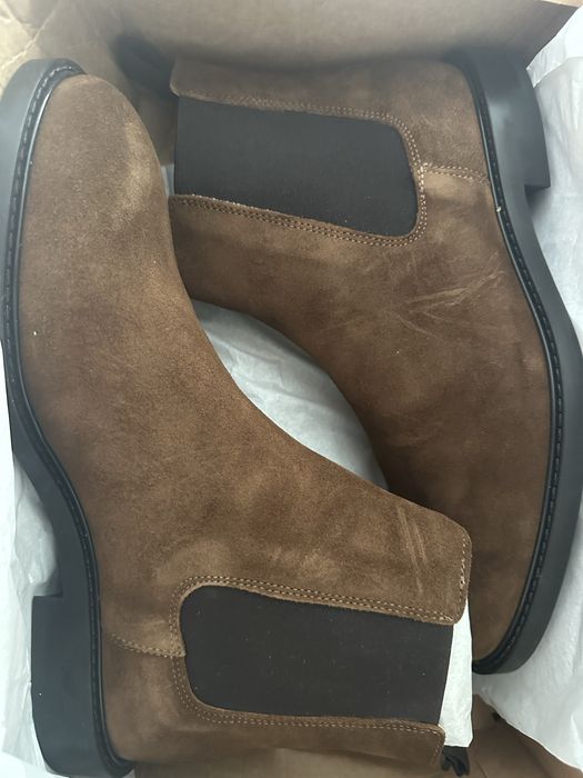Chelsea boots din piele intoarsa, EU41.