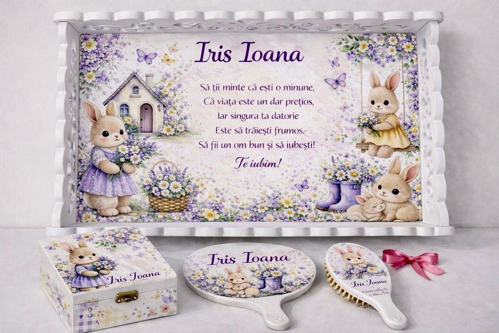 Tavițe Set pentru moț bebelusi personalizate