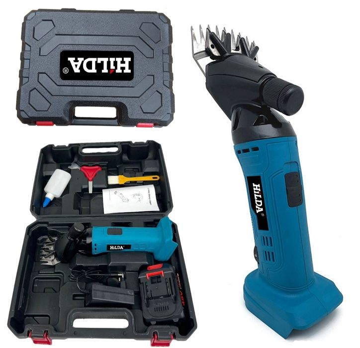 Акумулаторна машина за стригане на овце и животни 48V с 2 батерии