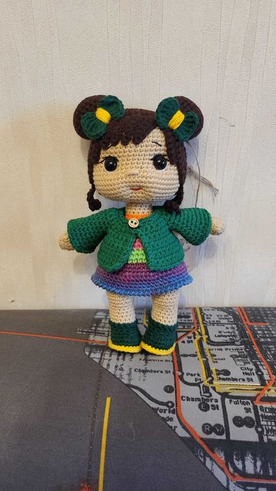 Вязаная  куколка - малышка