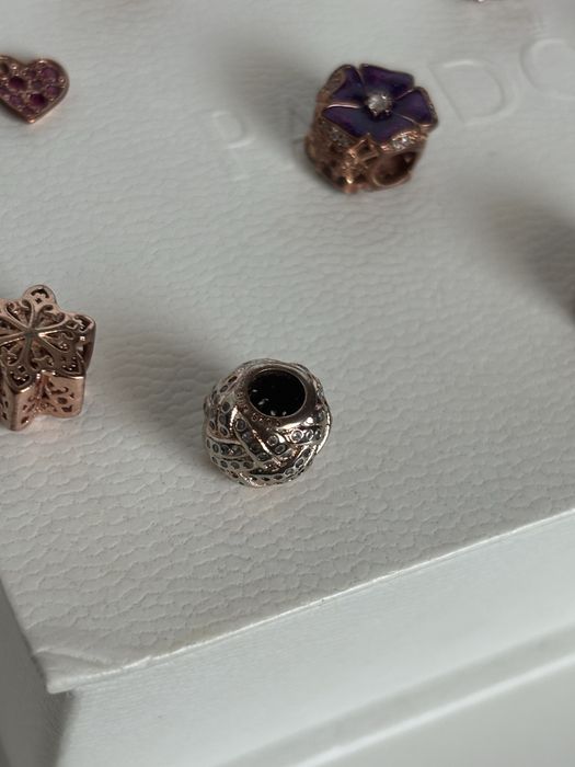 Намалени нови висококачествени талисмани розово сребро тип Pandora