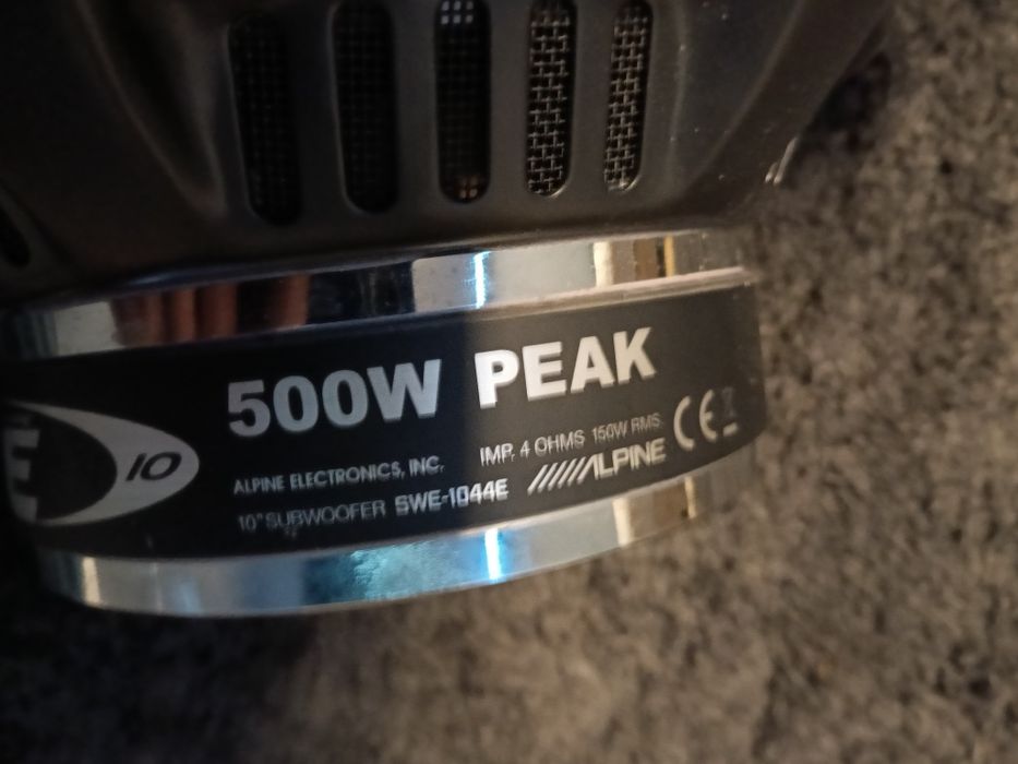 Subwoofer nou alpine 500w