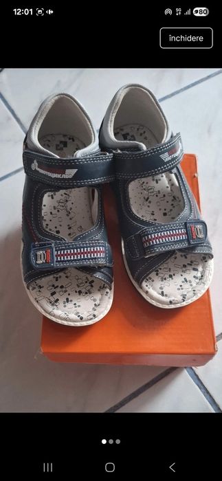 Sandale noi din piele