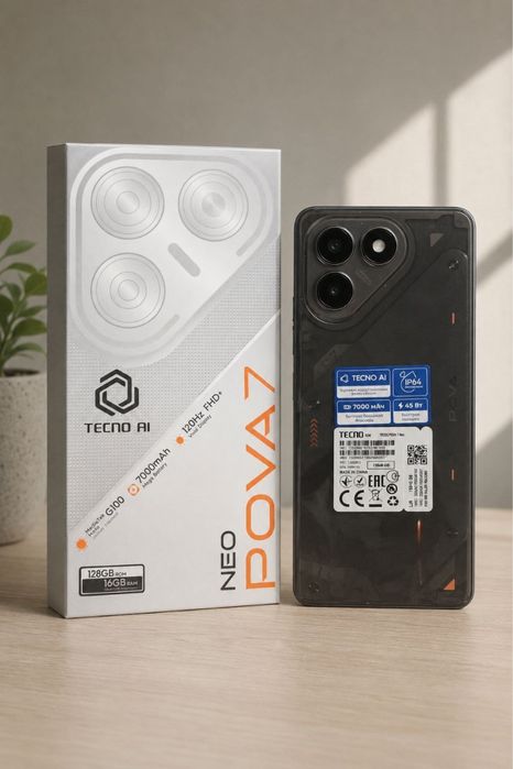 TECNO POVA 7 Neo 8/128 ГБ (7000 мАч / 120 Гц)