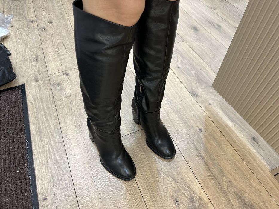 Зимние сапоги нат.кожа