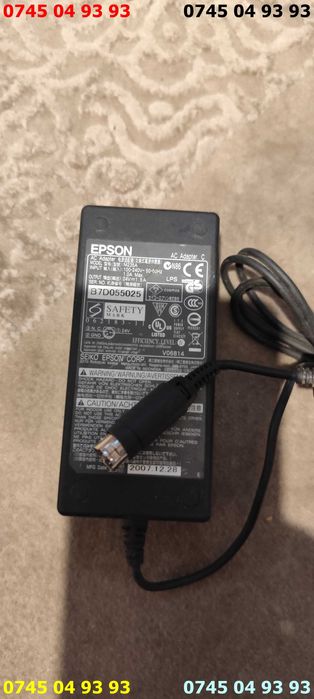 alimentator incarcator epson 24v 1.5A mufa cu 3 pini cu proba