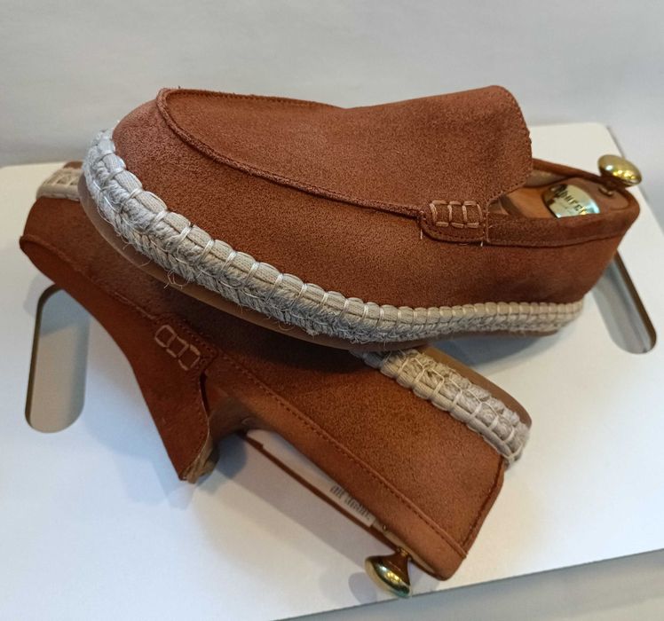 Pantofi sport casual 40 40.5 mocasini slip on ZARA NOI piele naturala