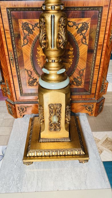 Cuier Vintage Lemn Masiv Bronz Antic