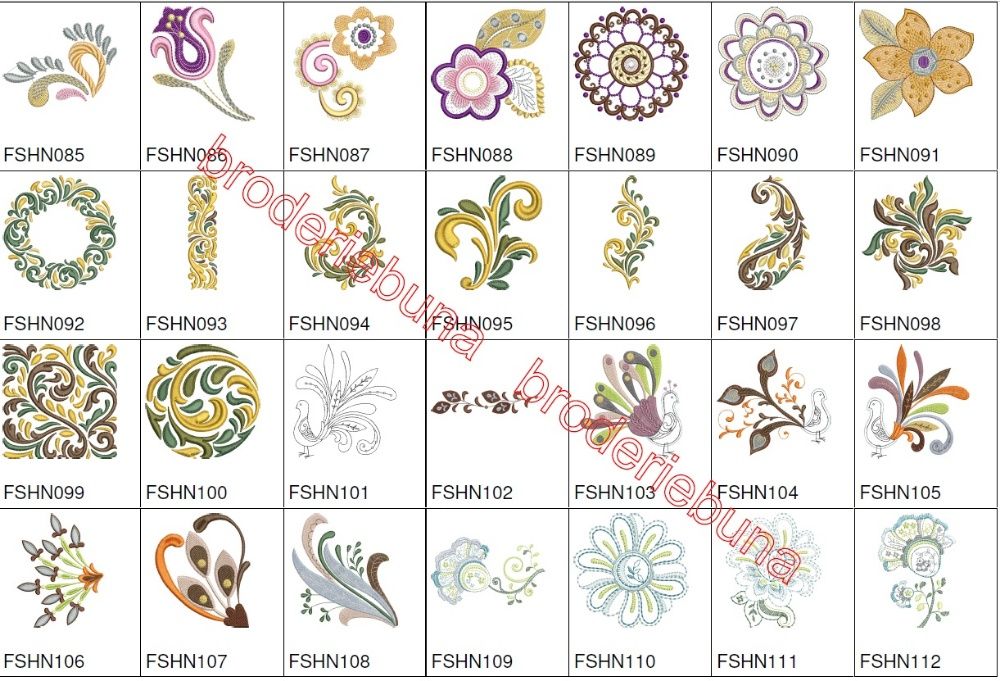 broderii ORNAMENTALE, FASHION si moda, vol. 1, ptr masini BROTHER