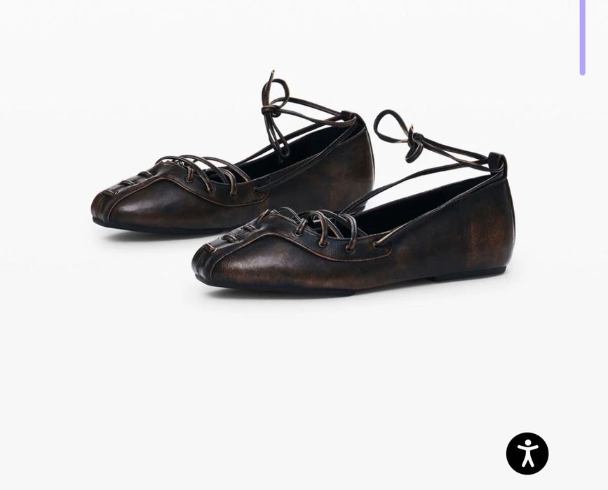 Балетки на шнуровке desigual