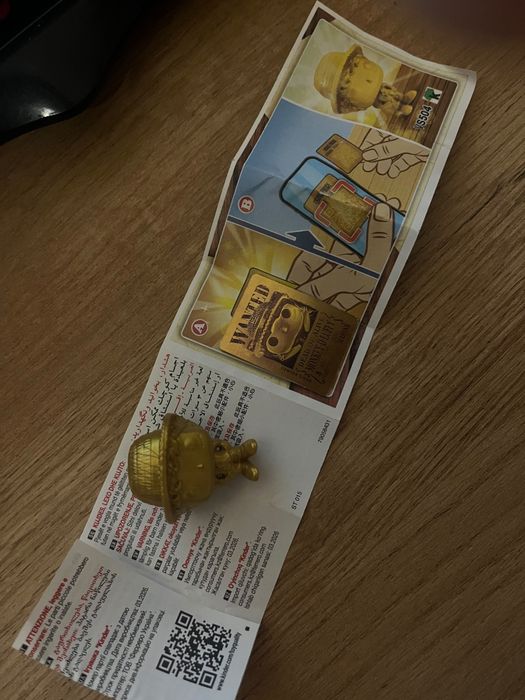 Monkey D Luffy золотой kinder joy