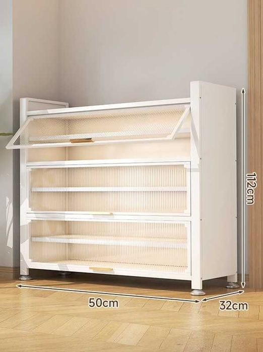 Обувной шкаф с полками металлический / Temir polkali poyabzal shkafi