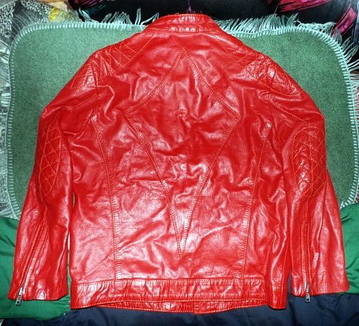 кожено дамско яке