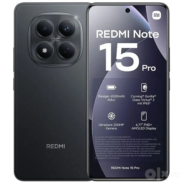 Новый Xiaomi Redmi Note 15 Pro 5G! Бесплатная Доставка!