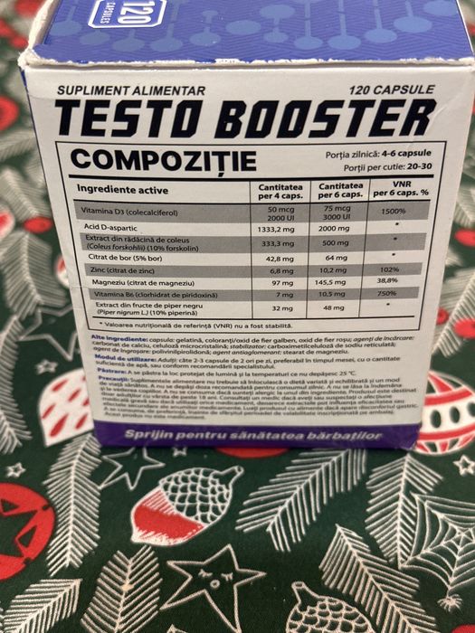Testo booster contine 120 buc