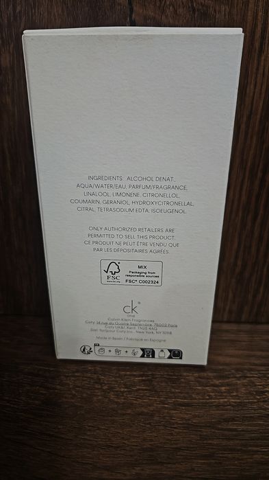 Духи Calvin Klein оригинал