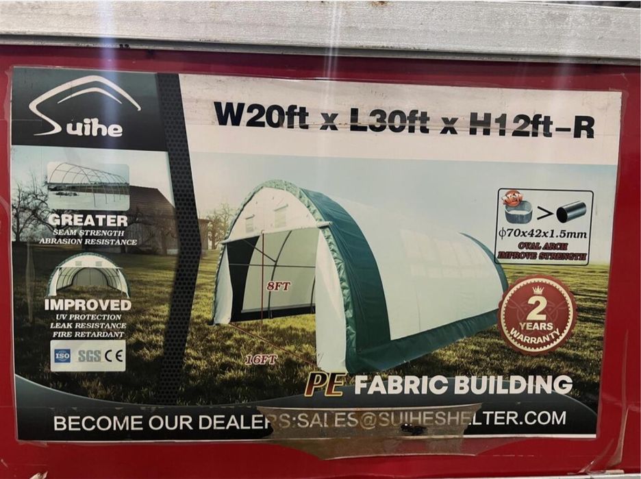 Cort nou SUIHE 9 m lungime x 6 m latime x 3,65 m inaltime