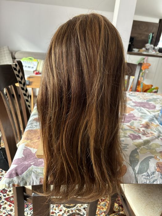 Нова перука от естествен косъм 50 см