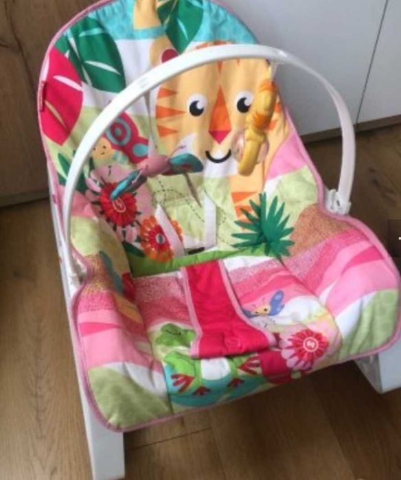 Шезлонг+ кресло вибрация Fischer Price