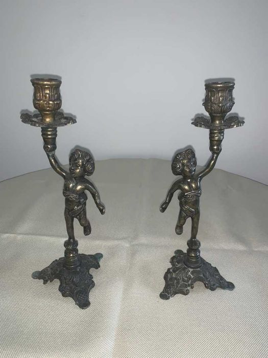 Set suport de lumanari ingeras