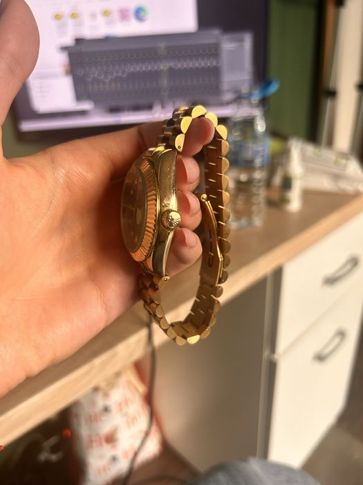 Rolex Day Date Gold Green Dial 40mm Japanese Automatic Mens Watch