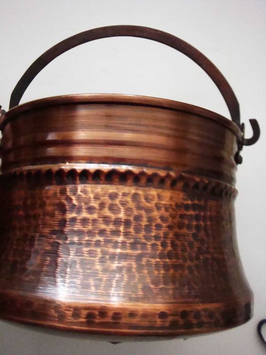 Медно,калайдисано котле от 80-те години на 20-ти век