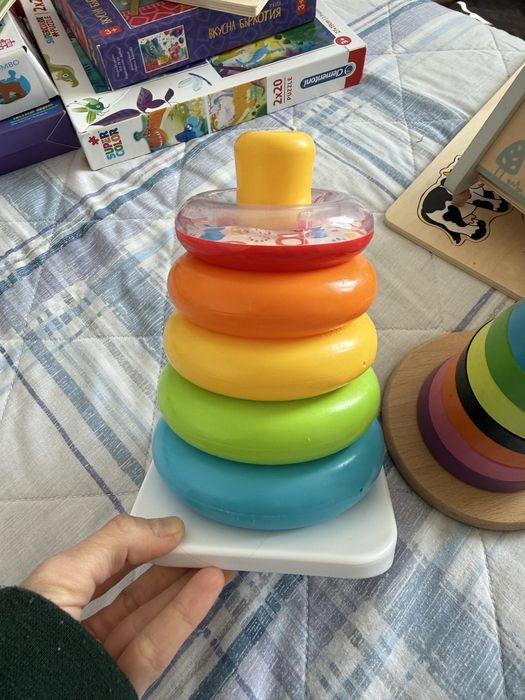 Детски дървени играчки пъзели игри Fisher Price Jeueco IKEA