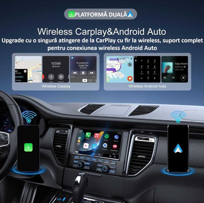Adaptor Wireless Android Auto/Apple Carplay ZYTEQ® H2N1 Universal, Nou