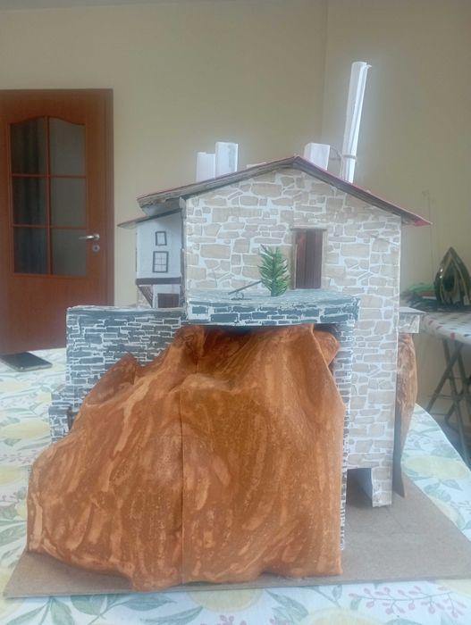 Макет на Кордопуловата къща в Мелник