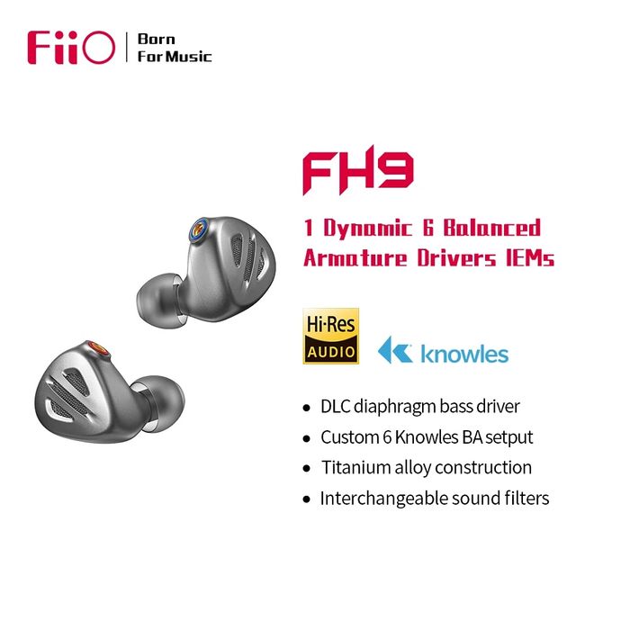 Гибридные внутриканальные наушники FiiO FH9 Black