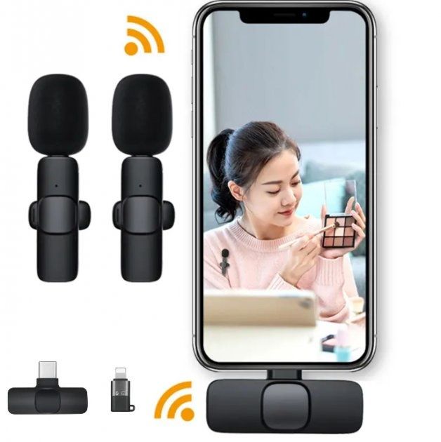 СРОЧНО Микрофон 2 шт без проводов для профессионалов, со скидкой