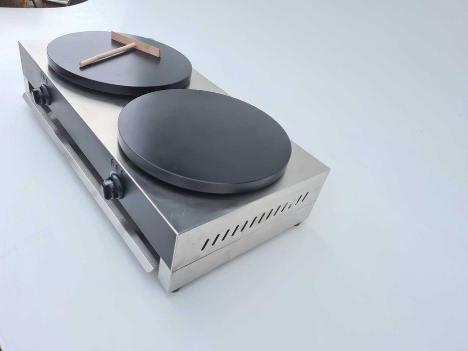 Plita dubla clatite,aparat clatite,pe gaz GPL aparat nou,plita fonta