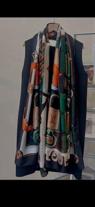 Eșarfă Gucci, Louis Vuitton, Chanel, model 2026, 180×90cm,
