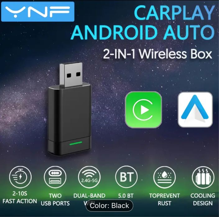 Adaptor Android Auto / Carplay Dongle 2-in-1 YNF