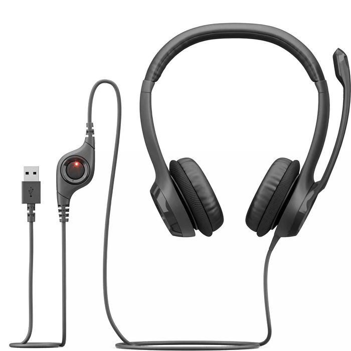 Logitech H390 USB — проводная гарнитура с микрофоном
