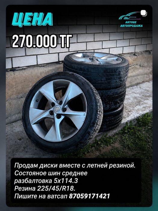 Диски вместе с покрышкой