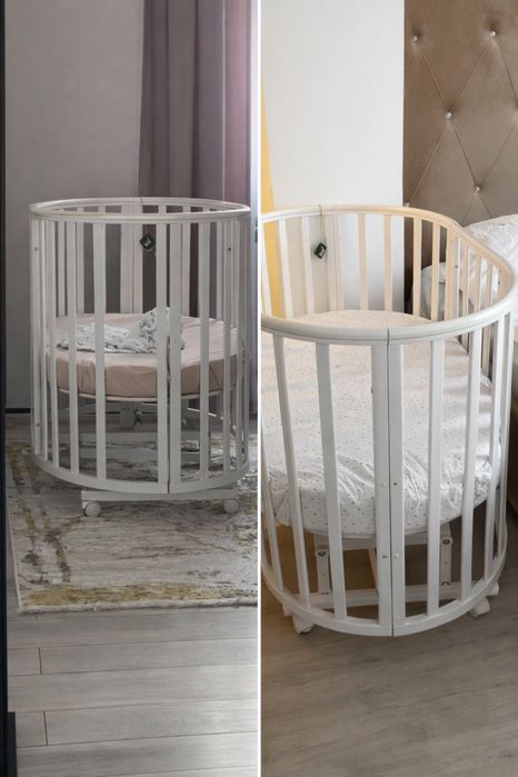 Манеж с бортиками, с матрассом