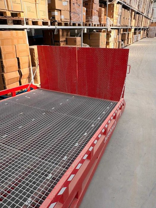 Rampa Metalica Mobila AUSBAU 6 tone cu reglare hidraulica pentru incarcare in tir sau container maritim AUSBAU-PRO6-2SL-SRS