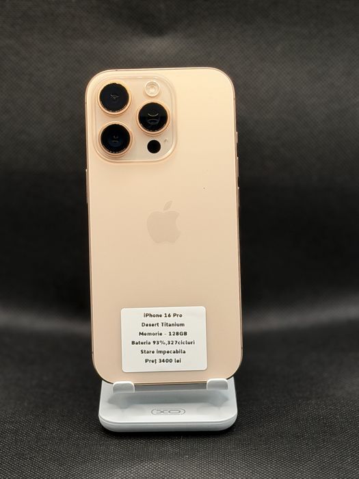 iPhone 16 pro 128 gb PRET 3400 lei fix