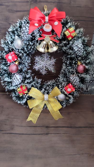 Новогодний венок, искусственная ёлка