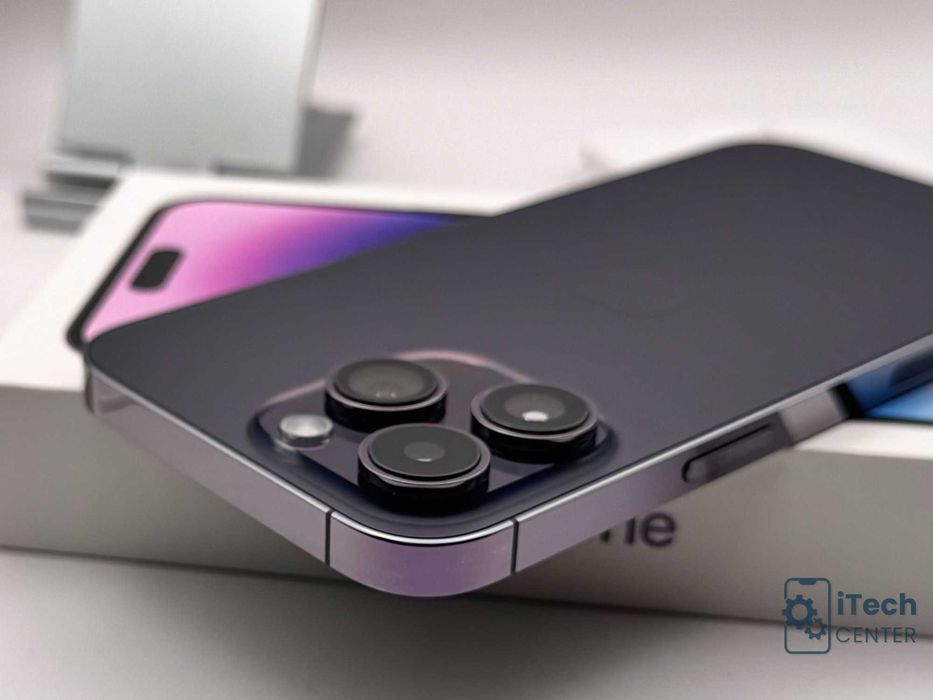 iPhone 14 Pro MAX, 128GB, Purple, 100% батерия, КАТО НОВ, 1г ГАРАНЦИЯ!